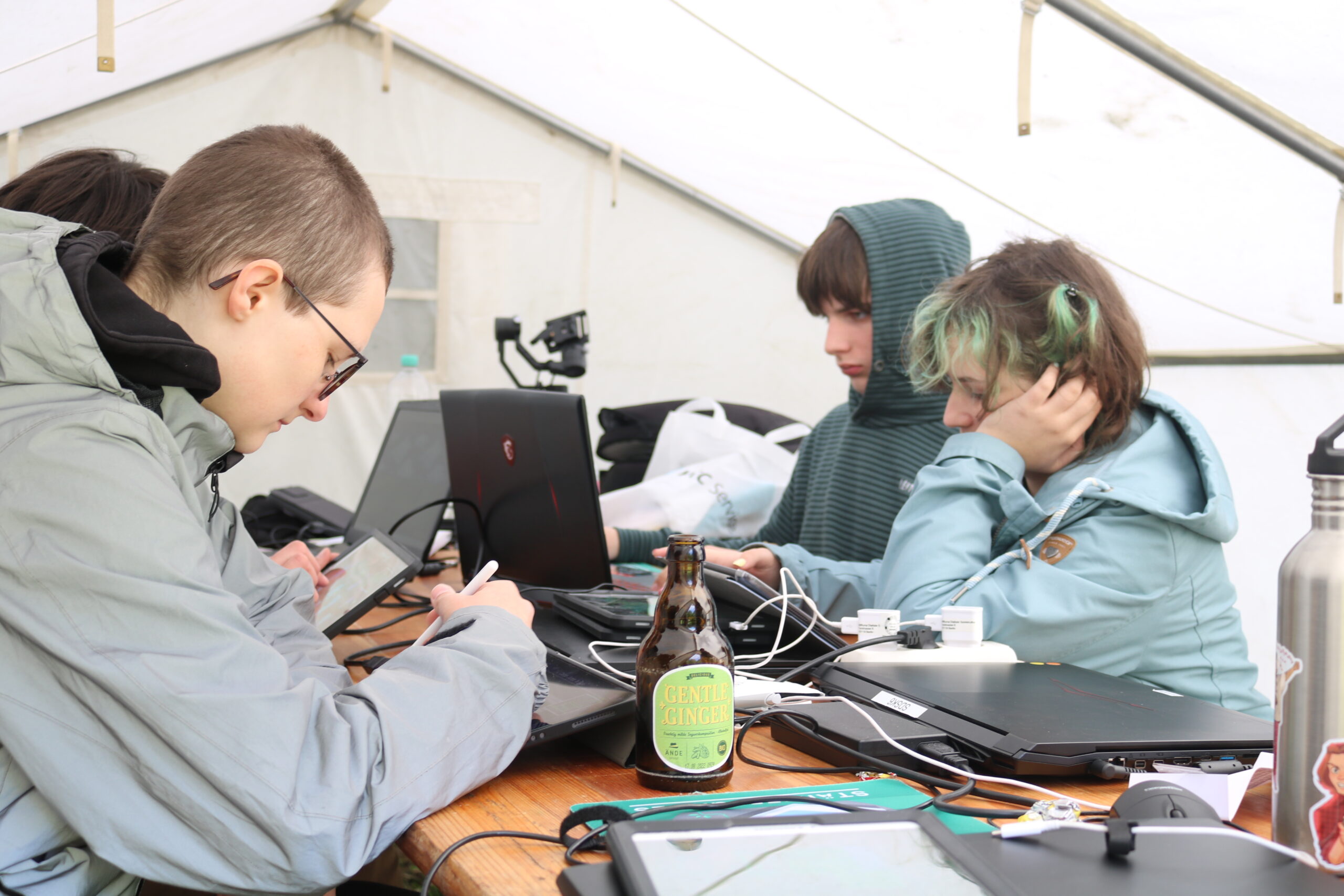 Teilnehmende beim Game Design Workshop